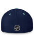Фото #4 товара Men's Deep Sea Blue, Light Blue Seattle Kraken Authentic Pro Rink Two-Tone Flex Hat