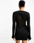 Фото #8 товара ASOS DESIGN extreme cut out mini dress in black