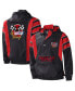 Men's Black, Red NASCAR Impact Half-Snap Pullover Jacket
