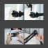 Фото #12 товара Аксессуары для телефонов UGreen Универсальное складное ручное крепление для стола на телефон и планшет черно-серого цвета