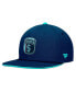 Фото #3 товара Men's Deep Sea Blue Seattle Kraken 2024 NHL Draft Snapback Hat