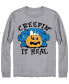 Фото #1 товара Hybrid Men's Creepin It Real Cookie Monster Halloween Long Sleeve T-shirt