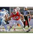 Фото #1 товара Cole Strange New England Patriots Unsigned Blocking in Red Alternate Jersey 11" x 14" Photograph