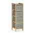 Chiffonier Grey Wood Textile 28 x 89 x 29,5 cm (2 Units)