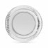 Plate set Algon Silver Disposable Cardboard 23 x 23 x 1,5 cm (36 Units)