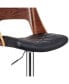 Фото #3 товара Bentwood Wood Bar Stool with Diamond Quilted Finish Curved Seat and Back