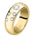 Luxury gold-plated ring with Poetica SAUZ380 crystals
