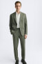 TEXTURED SUIT TROUSERS