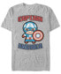 Фото #1 товара Marvel Men's Comic Collection Captain America Kawaii Short Sleeve T-Shirt