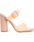 Women's Luca Vinyl Double Strap Block Heel Dress Sandals