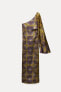 Фото #3 товара Платье асимметричного кроя с принтом — zw collection ZARA