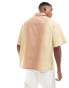 ASOS DESIGN oversized linen look utility shirt in orange ombre Orange Ombré, 2XL - Chest 46-48 - фото #2