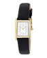 ფოტო #1 პროდუქტის Women's Karolina Diamond Genuine Leather Band Watch 1082AKAL