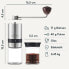 Фото #44 товара Silberthal Manual Coffee Grinder, Adjustable Grinding Level, Stainless Steel and Glass Hand Grinder