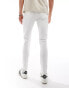 DTT stretch skinny fit jeans in white Белый, W38 L32 - фото #2