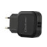 Фото #1 товара Зарядное устройство для смартфонов Qoltec AC adapter 17W 5V 3.4A 2xUSB - внутреннее - черное