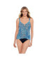 ფოტო #1 პროდუქტის Women's ShapeSolver Princess Seam Fauxkini One-Piece Swimsuit