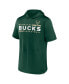 Фото #3 товара Men's Hunter Green Milwaukee Bucks Possession Hoodie T-shirt