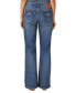 ფოტო #2 პროდუქტის Women's Low Rise Flap-Pocket Flared Jeans