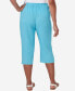 ფოტო #2 პროდუქტის Petite Summer Breeze Pull On Double Gauze Capri Pants