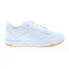 Фото #1 товара Reebok BB 4000 II Mens White Leather Lace Up Lifestyle Sneakers Shoes