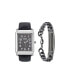 ფოტო #1 პროდუქტის Men's Analog Black Polyurethane Strap Watch, 33mm and Bracelet Set