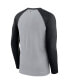 Фото #5 товара Men's Gray and Black Miami Marlins Game Authentic Collection Performance Raglan Long Sleeve T-shirt