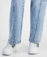 ფოტო #6 პროდუქტის Juniors' Mid-Rise Wide-Leg Cargo Jeans