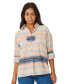 Juniors' Trippin Flannel Cotton Printed Shirt