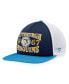 Фото #1 товара Men's Navy, Light Blue Distressed Pittsburgh Penguins Heritage Vintage-Like Foam Front Trucker Snapback Hat