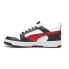 Puma Rebound V6 Low Lace Up Mens Black, Red, White Sneakers Casual Shoes 392328