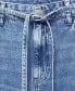Фото #6 товара Women's Adjustable Drawstring Wideleg Jeans