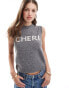 New Look Cheri knitted vest in grey