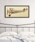 'Antique Biplane 1' Dimensional Collage Wall Art - 25" x 48''
