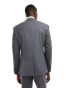 Фото #4 товара ASOS DESIGN skinny fit suit jacket with wool in charcoal grey