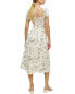 Adele Berto Linen Midi Dress Women's 6 - фото #2