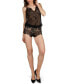 Фото #1 товара Women's Avril Lace & Mesh Lingerie Romper