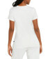 ფოტო #2 პროდუქტის Women's Cotton Crewneck Embroidered-Logo T-Shirt