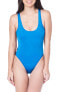 Фото #1 товара The Bikini Lab 243047 Womens One Piece Swimwear Cutout Side Low Back Blue Size M