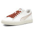 Фото #2 товара Puma Clyde Huskie Lace Up Mens White Sneakers Casual Shoes 39311401