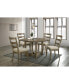Фото #4 товара Parfield Round Dining Table, Weathered Oak Finish