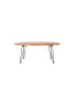 Фото #8 товара Oval Natural Reclaimed Wood Foldable Cocktail Table For Your Living Room