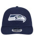 ფოტო #4 პროდუქტის Men's College Navy Seattle Seahawks Main Low Profile 9FIFTY Snapback Hat