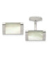 ფოტო #1 პროდუქტის Stainless Steel Polished Rectangle Cufflinks