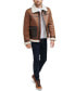 ფოტო #3 პროდუქტის Men's Faux Shearling Shortie Rancher Jacket