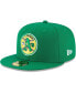 ფოტო #1 პროდუქტის Men's Green Oakland Athletics Cooperstown Collection Wool 59FIFTY Fitted Hat