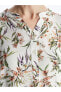 LCW Grace Kaçık Yaka Çiçekli Uzun Kollu Kadın Bluz
