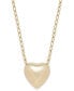 Polished Heart Pendant Necklace in 10k Gold