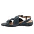 Фото #4 товара Softwalk Tieli S2109-400 Womens Blue Extra Wide Leather Strap Sandals Shoes