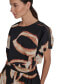 ფოტო #4 პროდუქტის Women's Printed Blouson Cotton Cropped Top